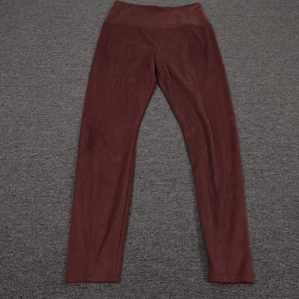 Simply Vera Vera Wang Leggings Womens Small Brown Faux Suede High Rise Stretch